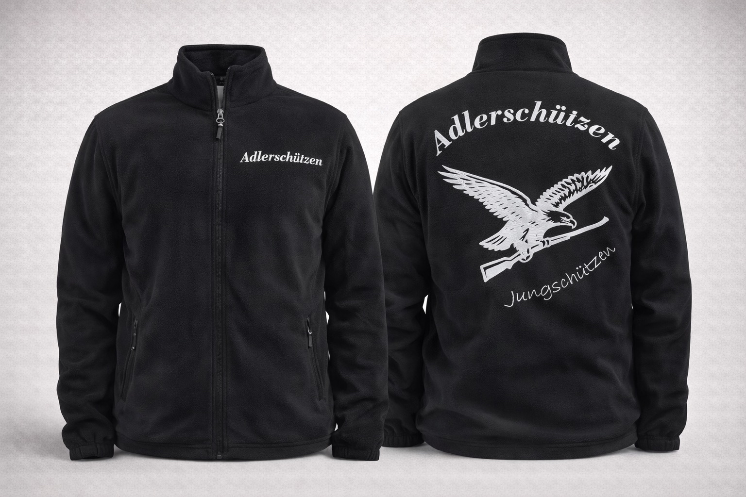 Fleecejacke mit Logo